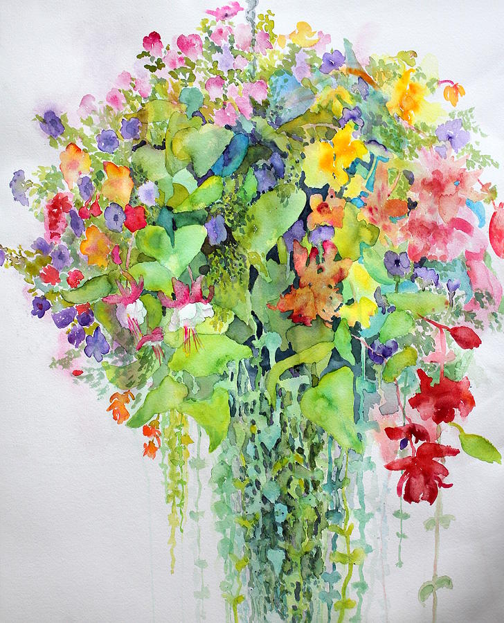 Hanging Garden Painting by Ruth Kamenev
