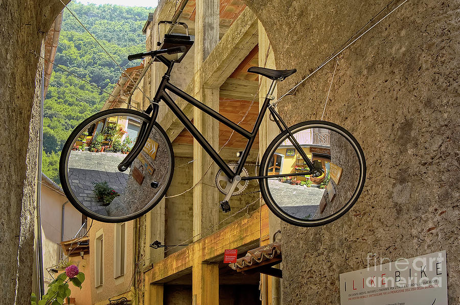 Hanging Mirroring - Todi - Italy Photograph by Paolo Signorini