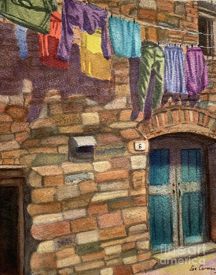 Hanging Out to Dry Painting by Sue Carmony