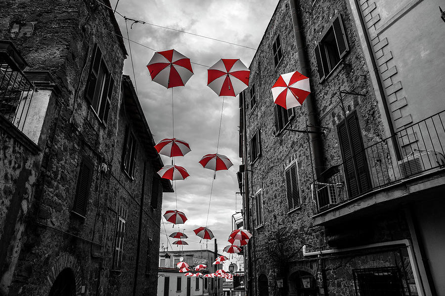 Hanging umbrellas Photograph by Fabiano Di Paolo