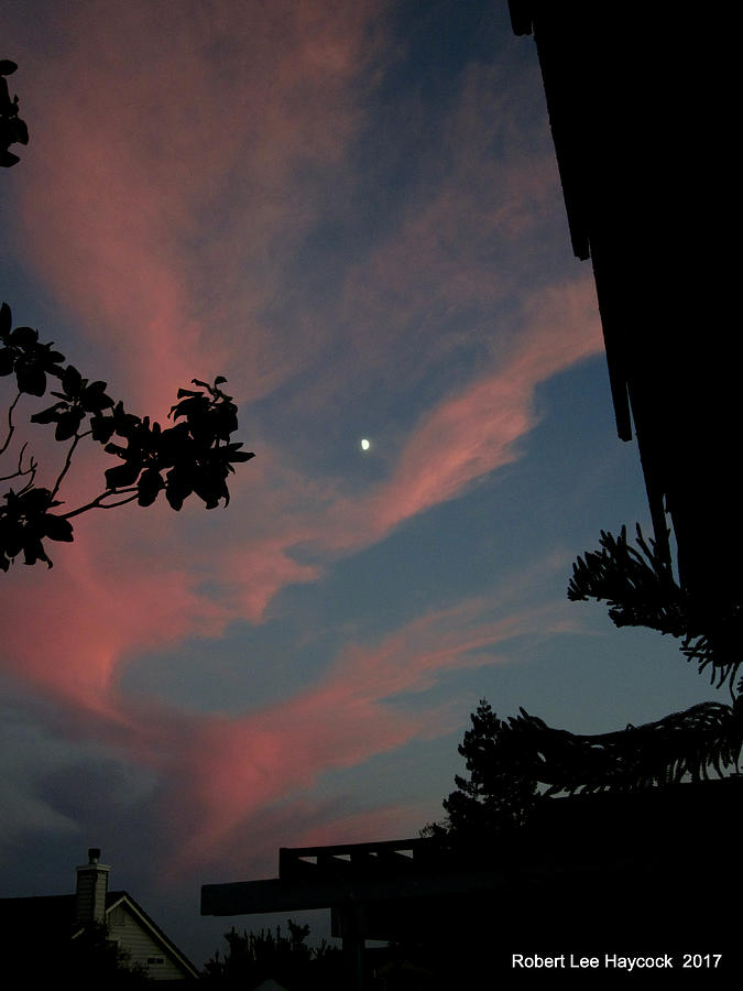 Hanging With The Moon On The Back Porch Photograph By Robert Lee Haycock Pixels 