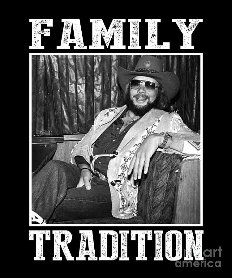 Johnny Cash Digital Art - Hank Williams Jr Family Tradition by Notorious Artist