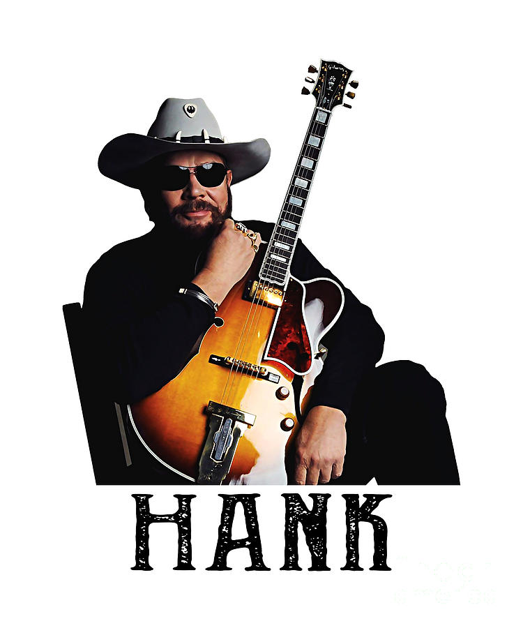 Hank Williams Jr Holding His Guitar Digital Art by Notorious Artist ...