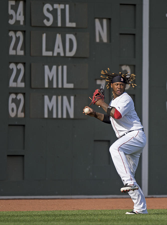 Hanley Ramirez and Josh Reddick Photograph by Michael Ivins/Boston Red Sox