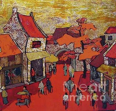 Architecture Painting - Hanoi old  by Lam To