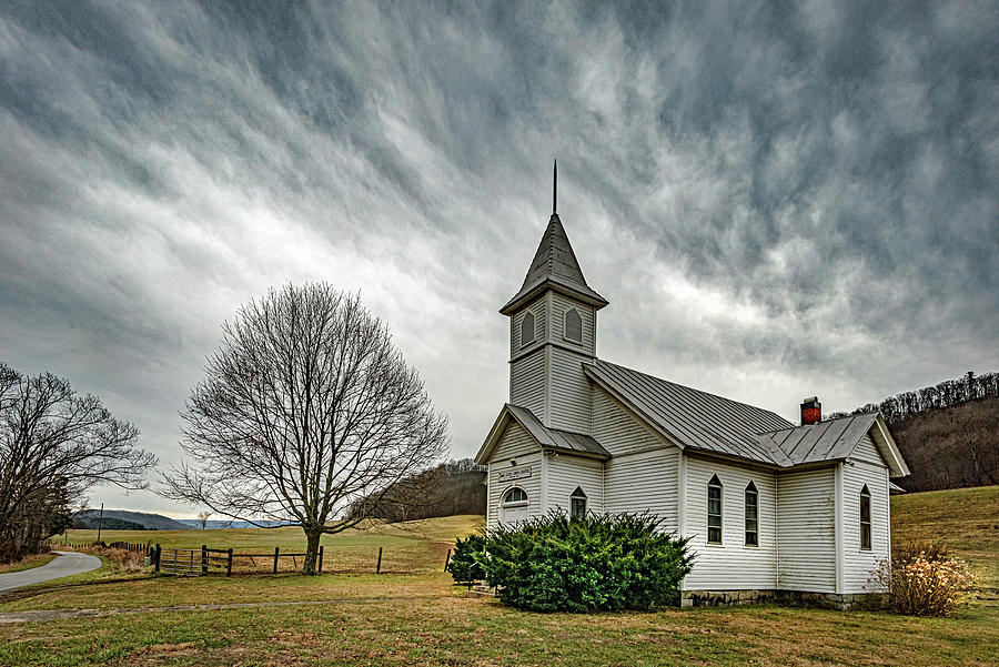 Hans Creek Union Church Photograph by Bob Bell
