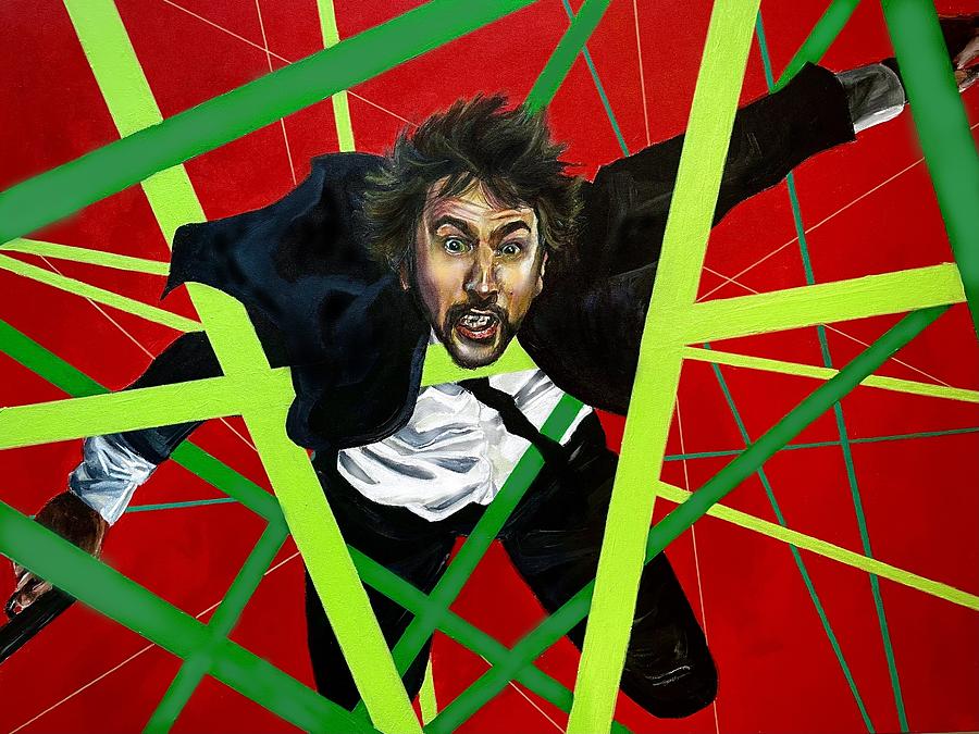 Hans Falling Painting by Joel Tesch
