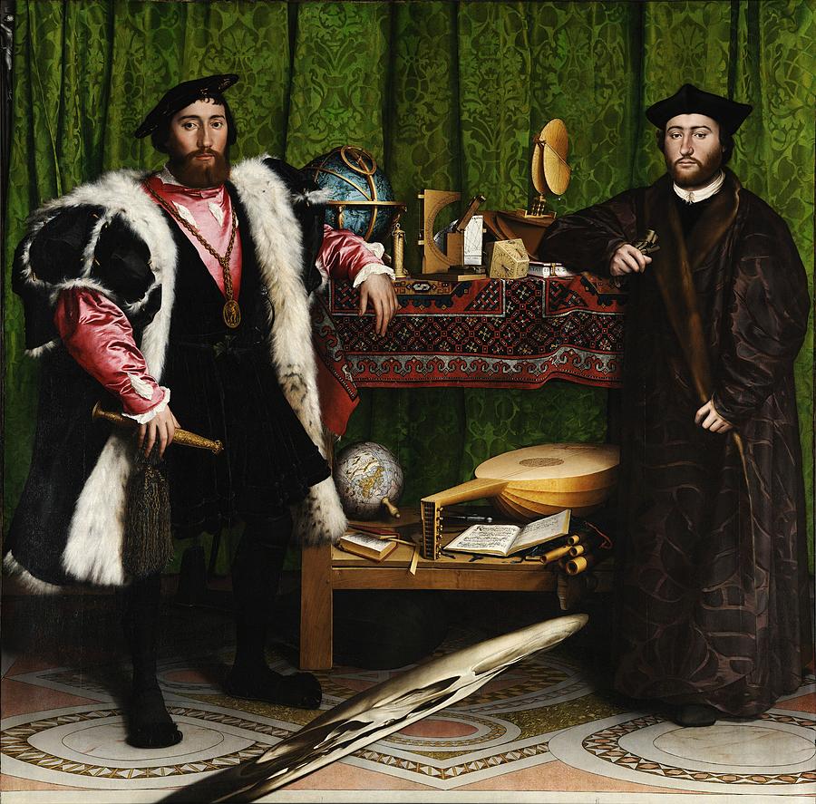The Ambassadors 1533 Painting by Vincent Monozlay