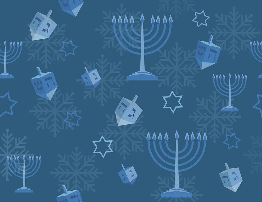 Hanukkah background Drawing by Stellalevi