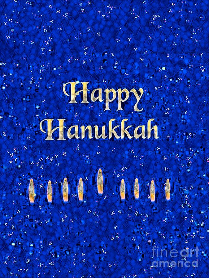 Hanukkah Flames Digital Art