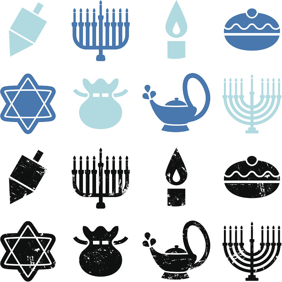 Hanukkah Icons Drawing by Shanina