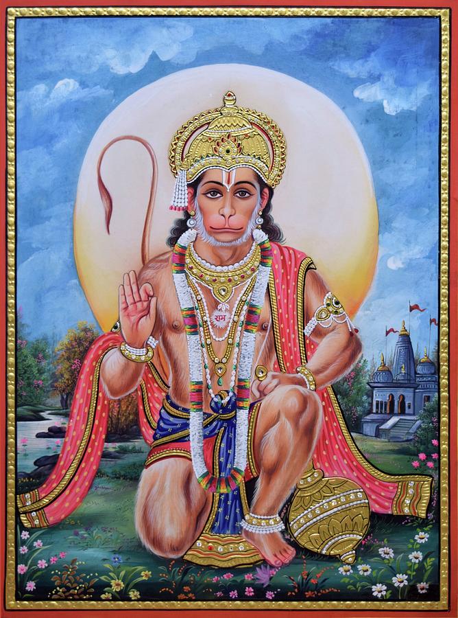 Hanuman Ji Painting by Cloudfoster | Fine Art America