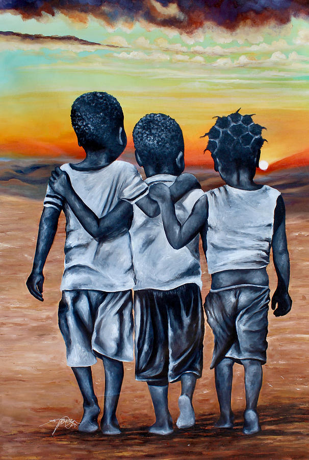Happier Together Painting by Daniel Nshira Akortia
