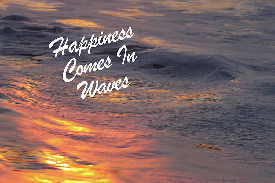 Happiness Comes In Waves Photograph by Robert Banach
