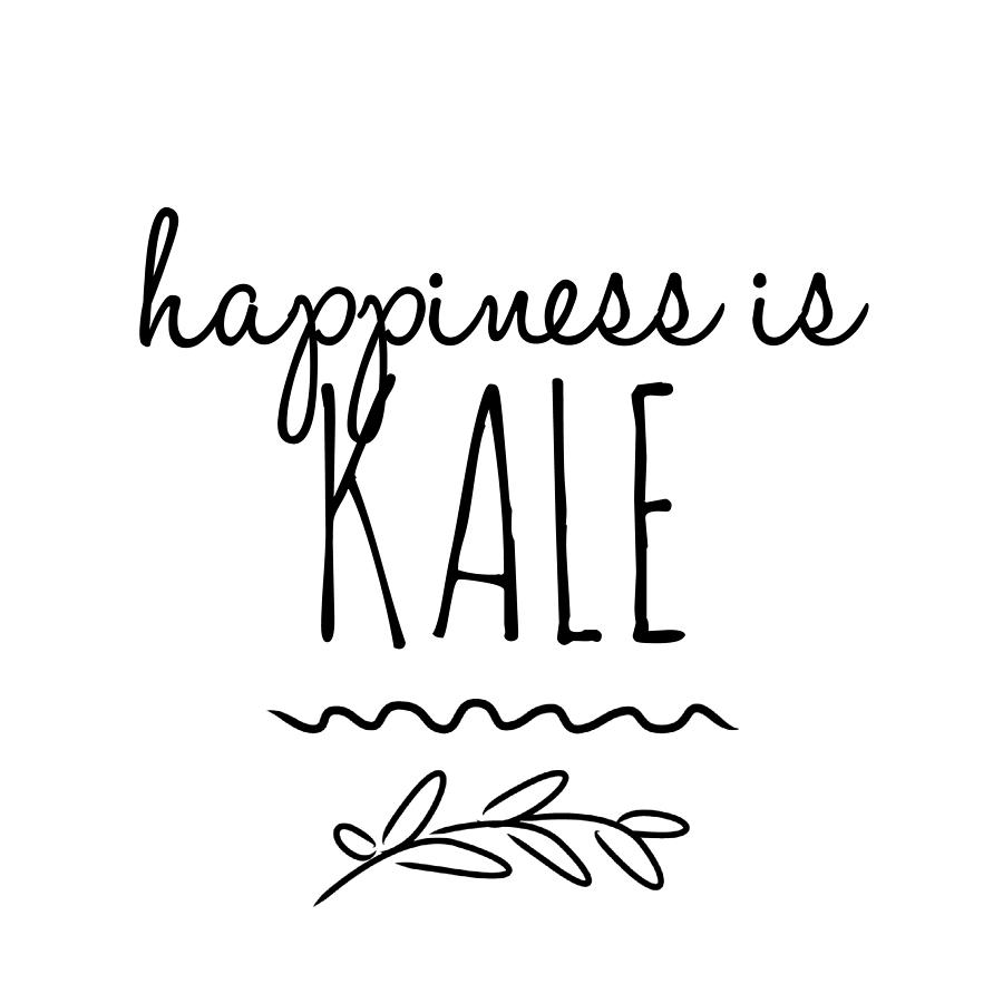 Unique Digital Art - Happiness Is Kale Funny Gift Idea by Jeff Creation