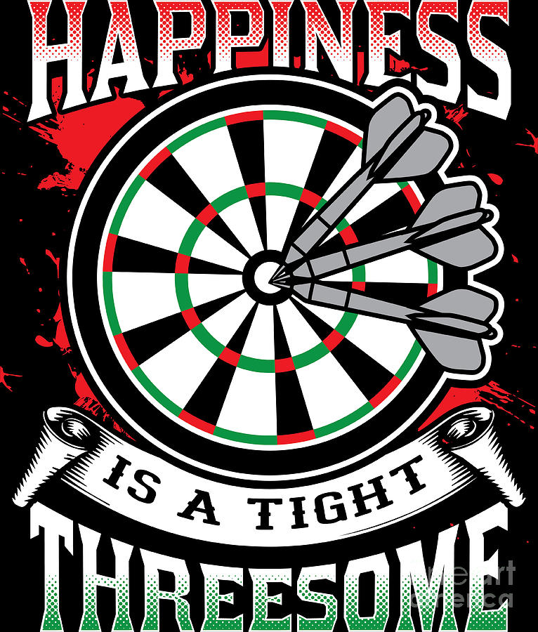 Gehoorzaamheid combinatie Vaag Happiness Tight Threesome Darts Sport Player Gift Digital Art by Haselshirt  - Pixels