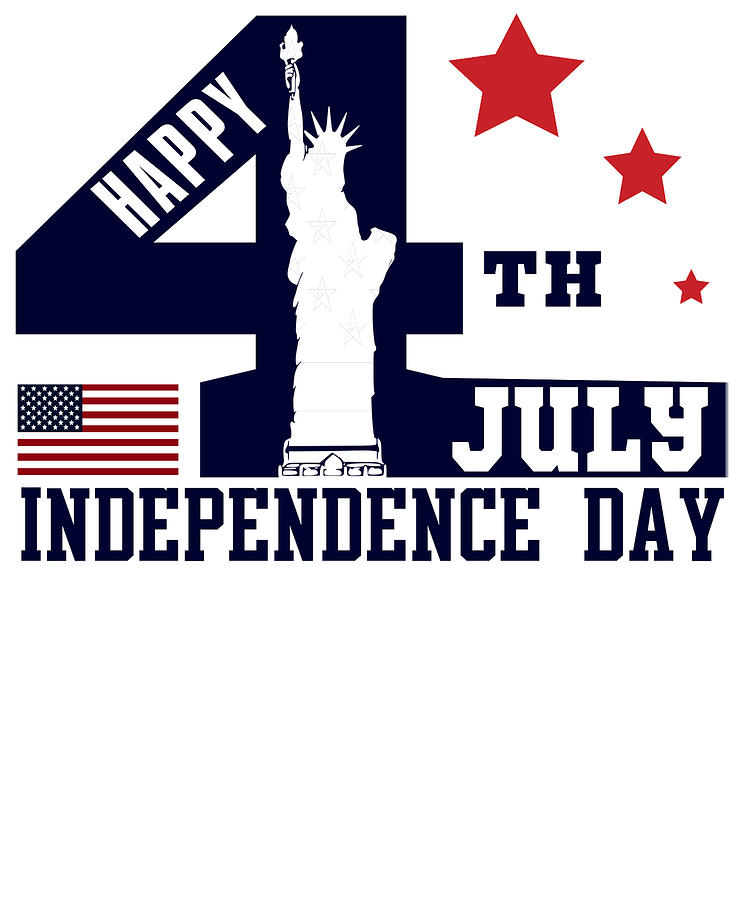 Independence Day Digital Art - Happy 4th of July by Jacob Zelazny