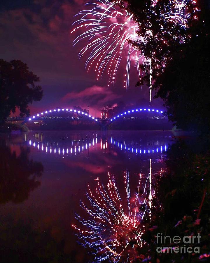Happy 4th over the Tridge Photograph by Erick Schmidt