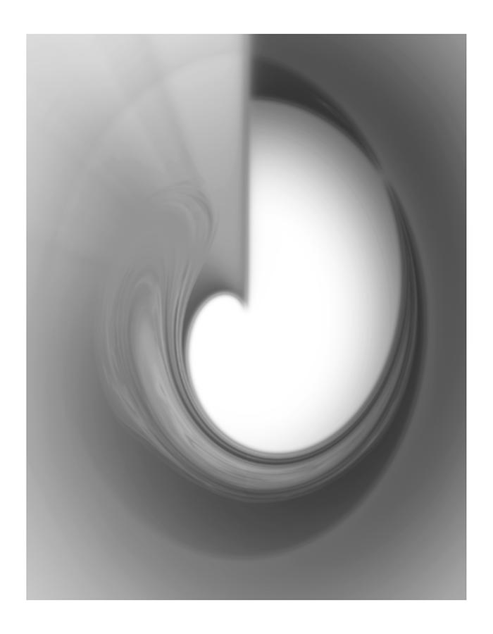 Happy Abstract BW Easter Digital Art by Jon VanStrate