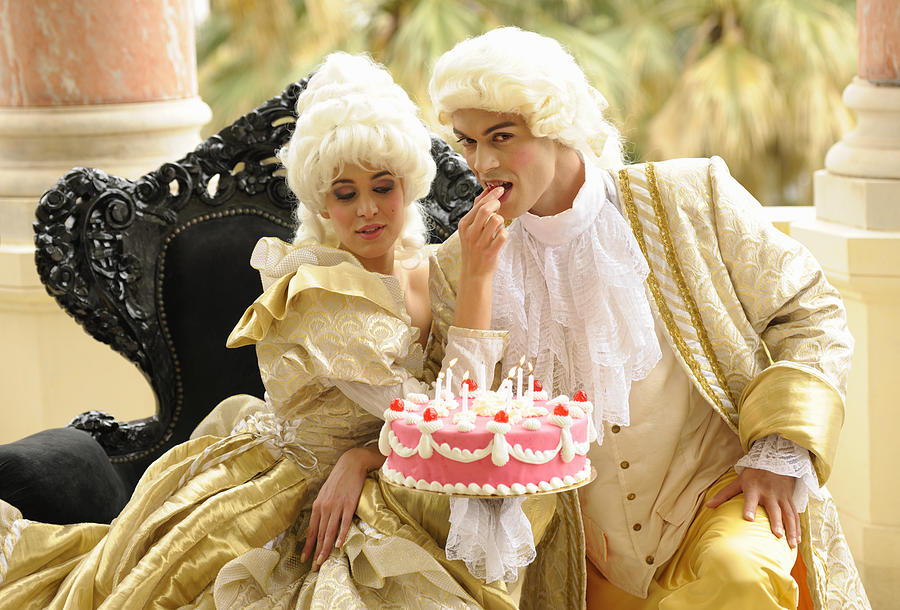Happy Aristocratic Birthday with Tempting Cake Photograph by Ekspansio