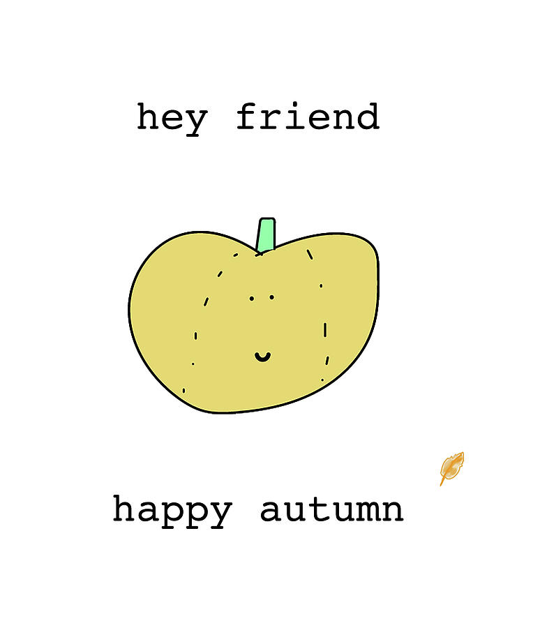 Happy Autumn Digital Art by Ashley Rice