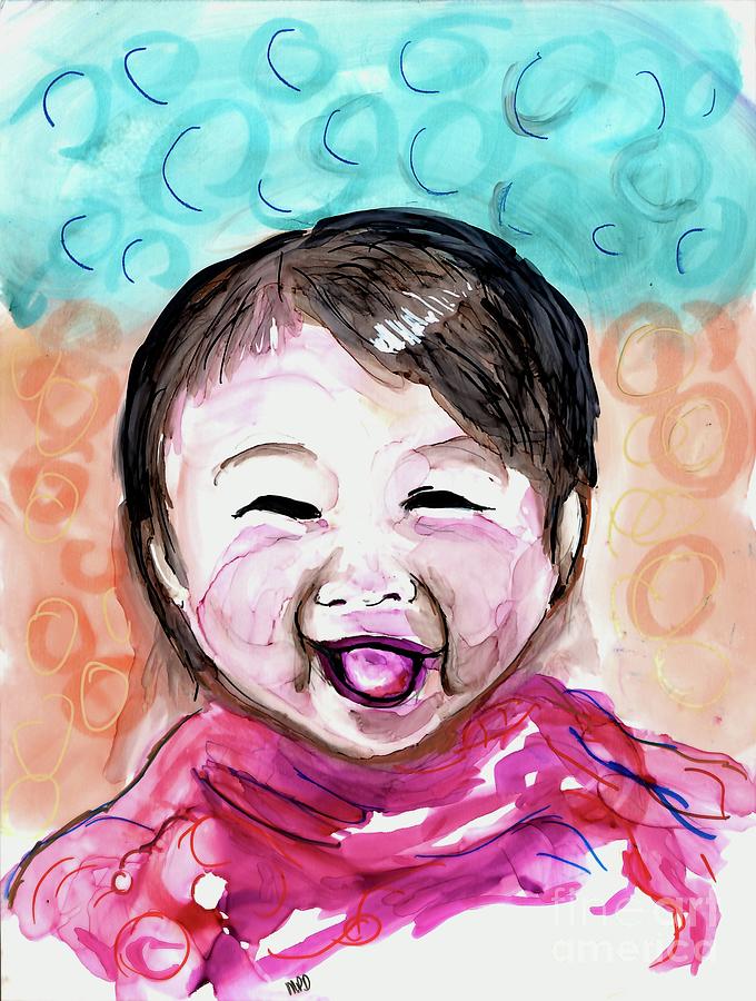 Happy Baby  Painting by Patty Donoghue