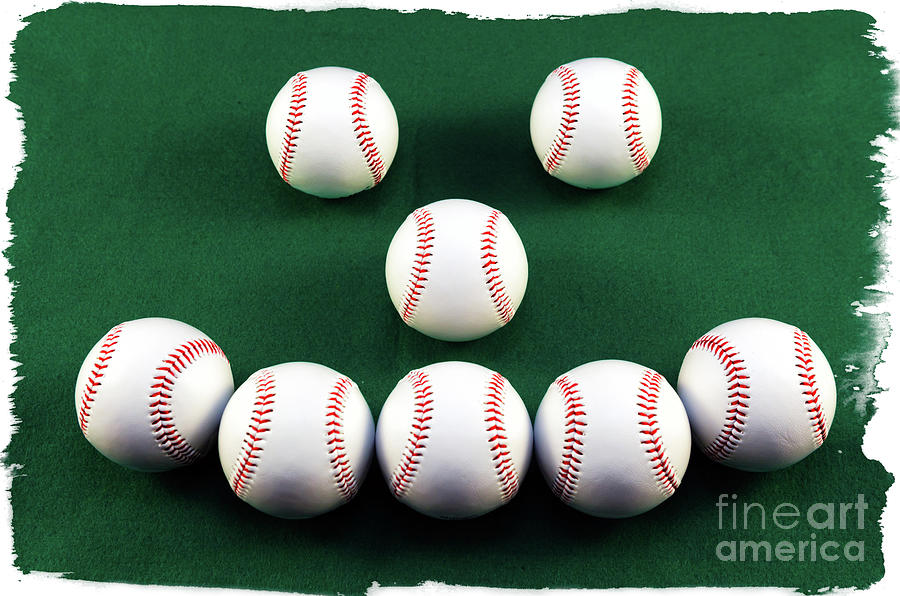 Baseball Photograph - Happy Balls by John Rizzuto