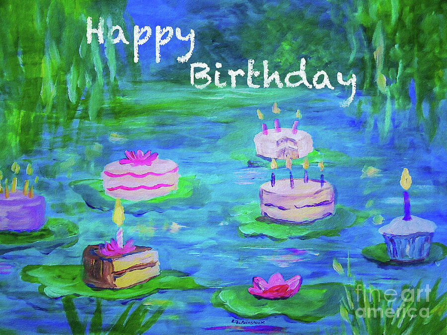 Happy Birthday 2  Painting by Linda Weinstock