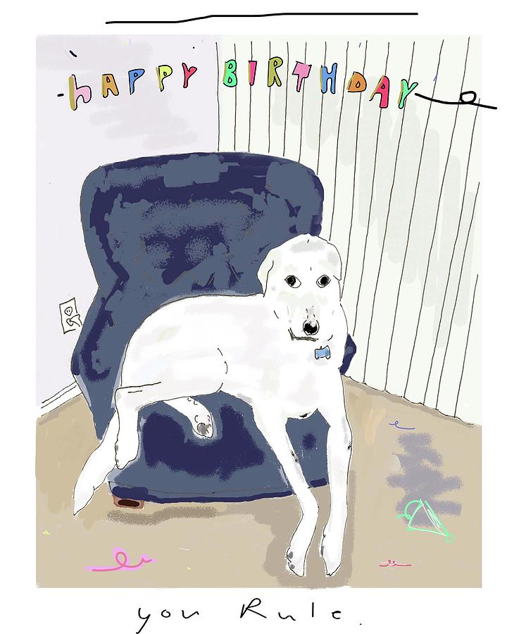 Happy Birthday Drawing by Ashley Rice
