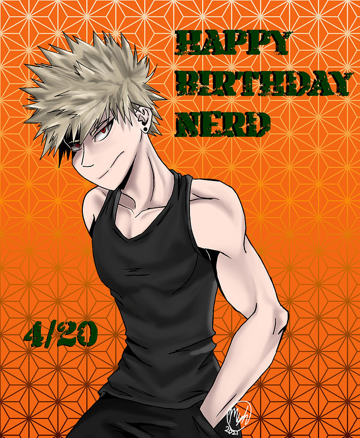 Happy Birthday Bakugo 2021 Digital Art by Moriah Hill | Fine Art America