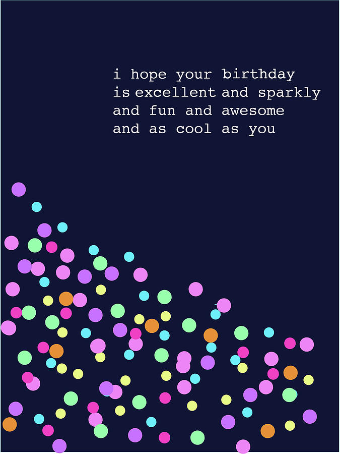 Happy Birthday Dots Digital Art by Ashley Rice