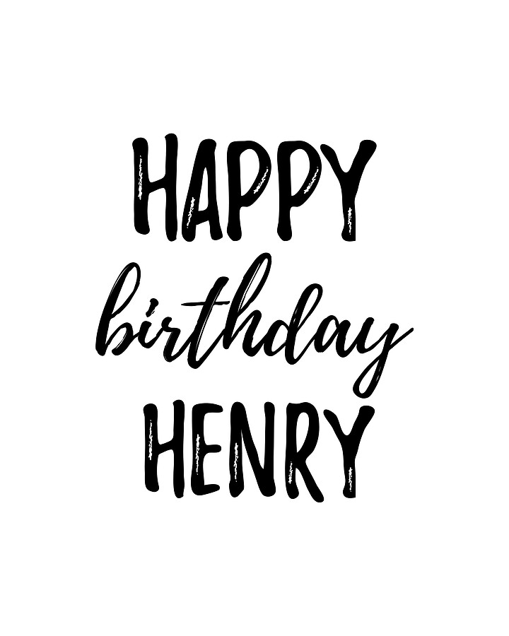 Happy Birthday Henry Digital Art by Funny Gift Ideas - Fine Art America