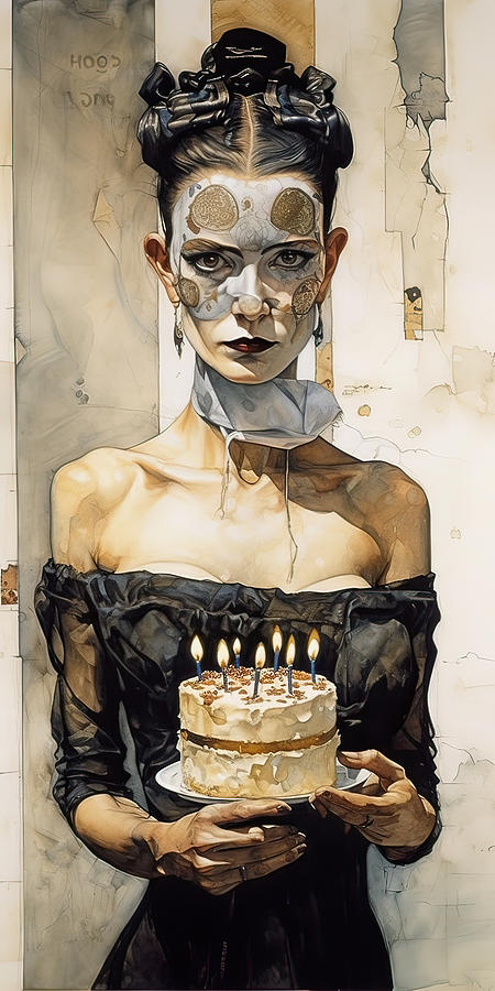 Cake Painting - Happy Birthday Master No.8 by My Head Cinema