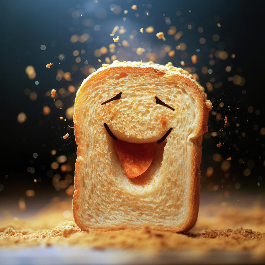 Happy Bread 01 Digital Art by Matthias Hauser