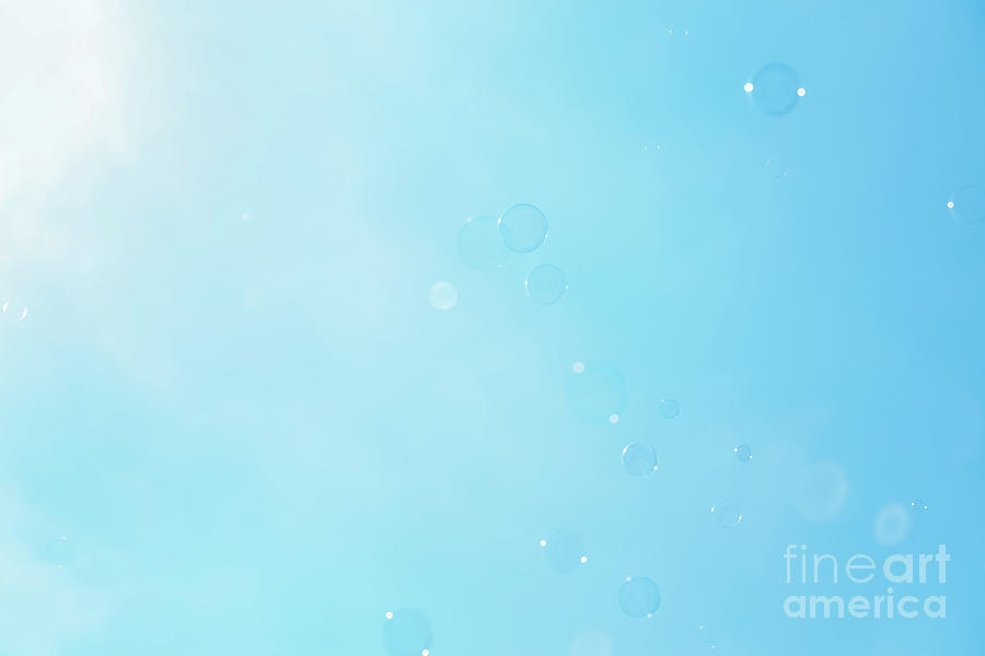 Happy Bubbly Sky Background Photograph by Anna Om - Fine Art America