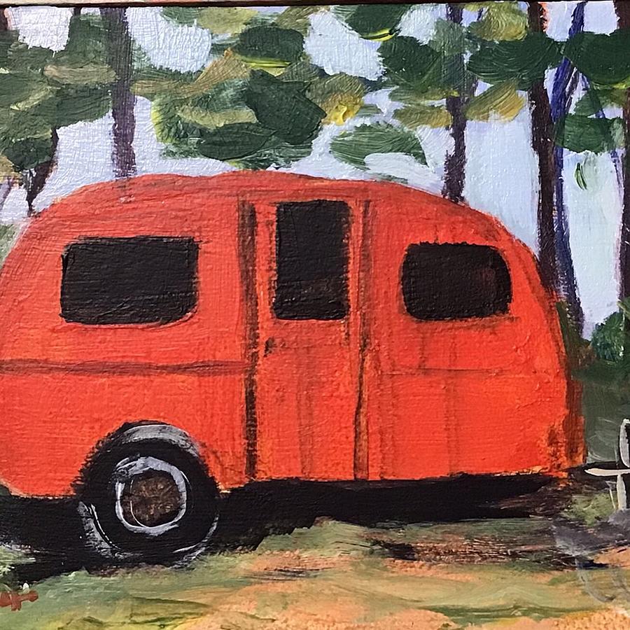 Happy Camper Painting by Cynthia Blair