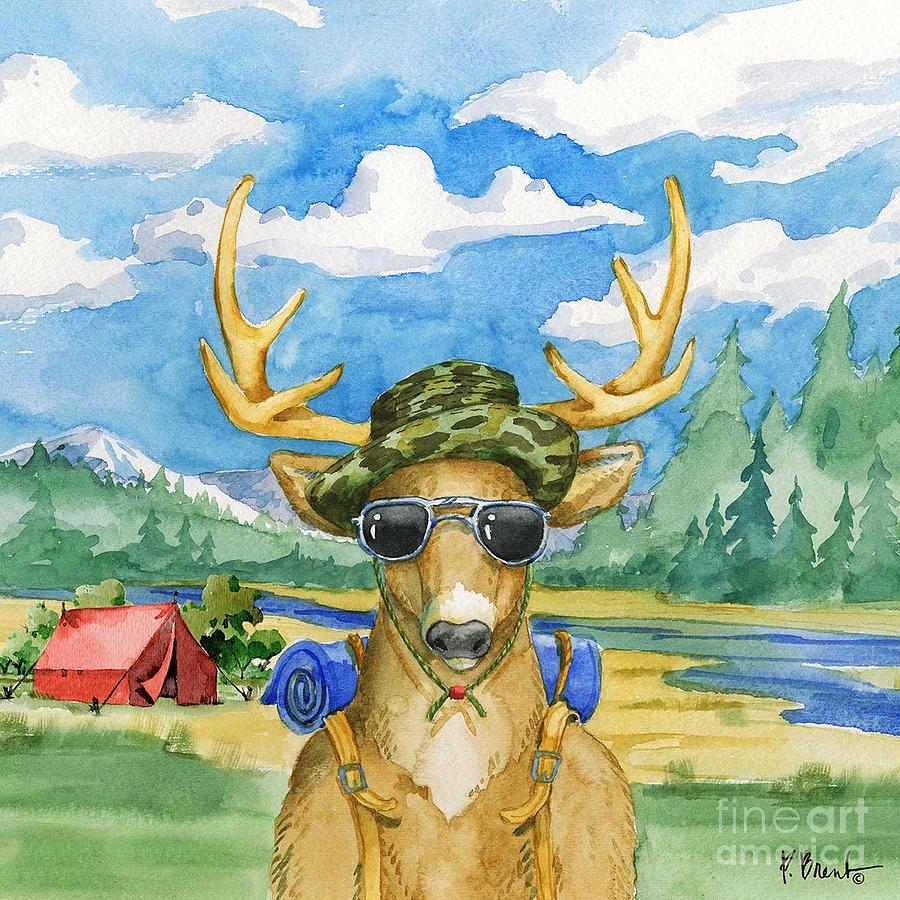 Wildlife Painting - Happy Camper I by Paul Brent