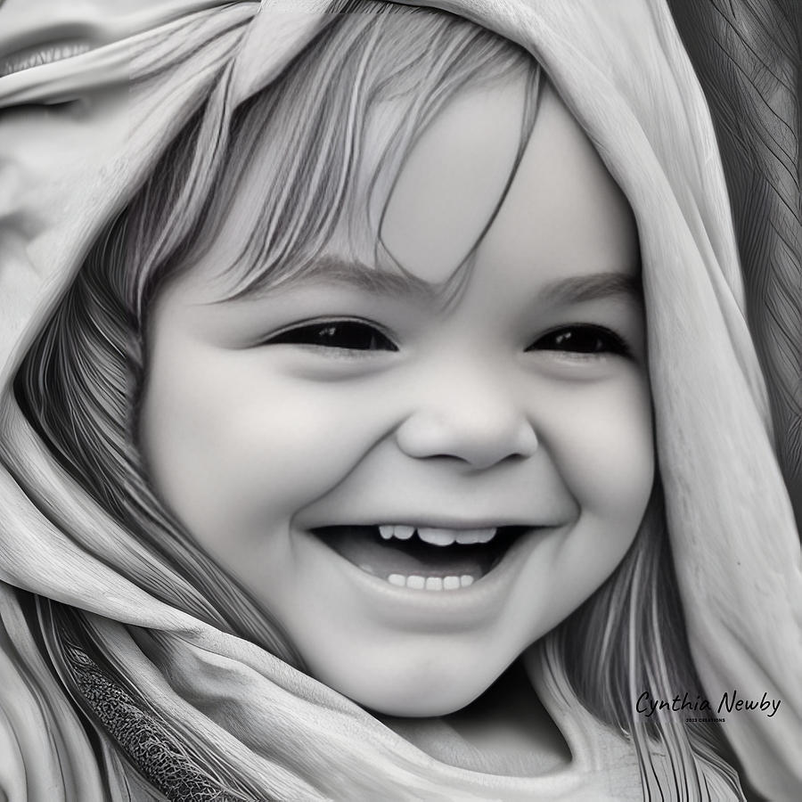 Happy Child Digital Art by Cindys Creative Corner