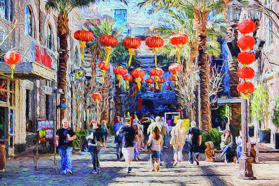 Happy Chinese New Year Day Las Vegas Mixed Media by Tatiana Travelways