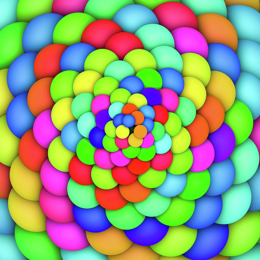 Happy Colorful Balls 01 Digital Art by Matthias Hauser
