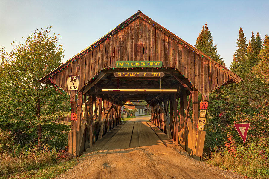 Happy Corner Covered Bridge Pittsburg New Hampshire Photograph by Juergen Roth