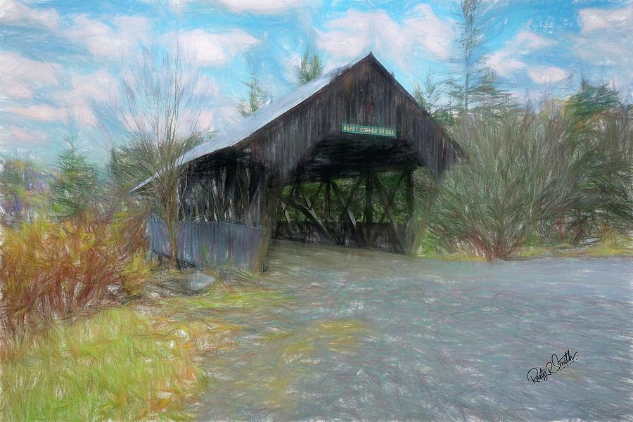 Happy Corner Covered Bridge Pittsburg New Hampshire. by Rusty R Smith Happy Corner Covered Bridge Pittsburg New Hampshire. by Rusty R Smith