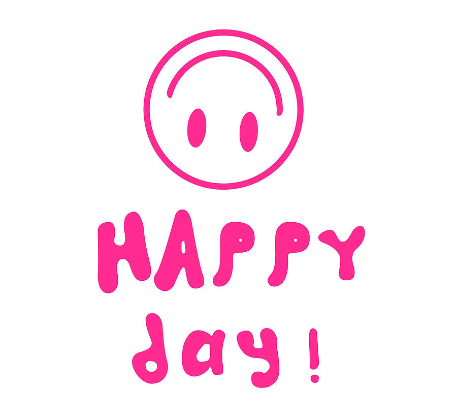 Happy Day Smile Poster tumblr Painting by Julie Kelly | Fine Art America