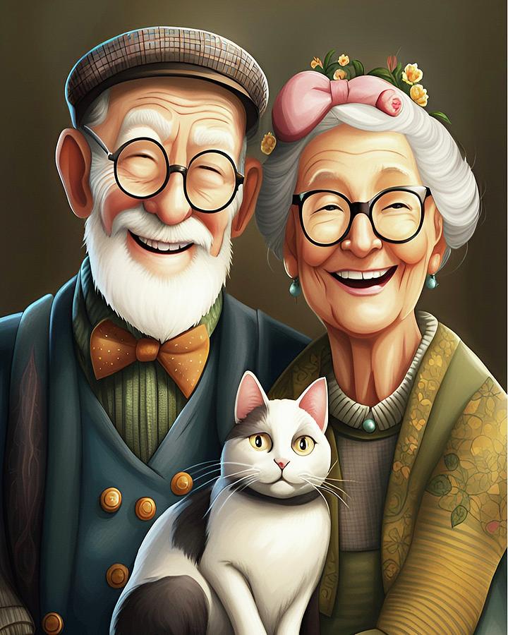 Happy Days With Mr Whiskers  Digital Art by David Dehner