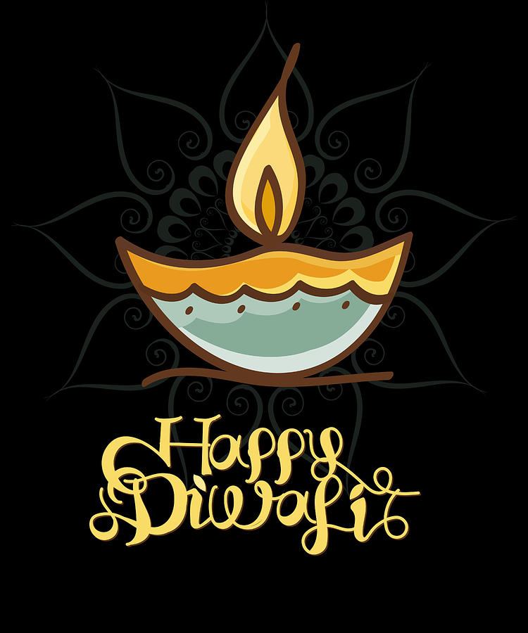 Happy Diwali T Shirt Digital Art by Flippin Sweet Gear