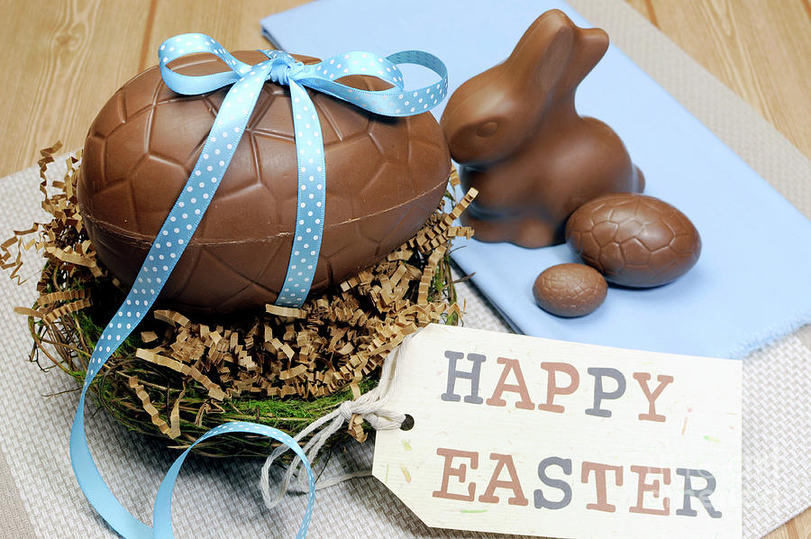 Happy Easter still life Photograph by Milleflore Images
