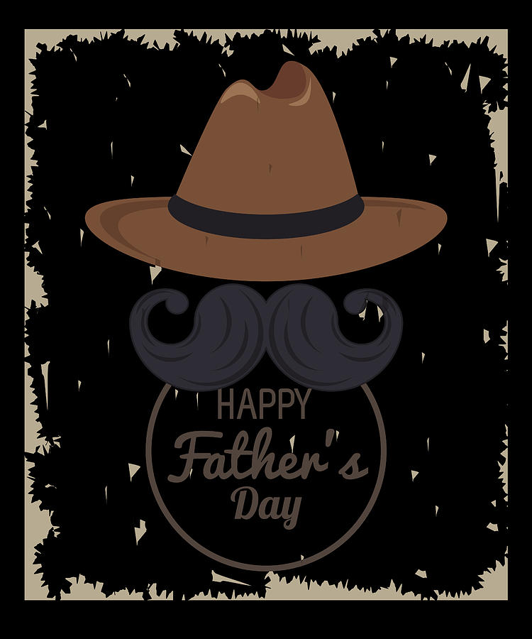 Happy Father's Day Hat Digital Art by Alberto Rodriguez - Pixels