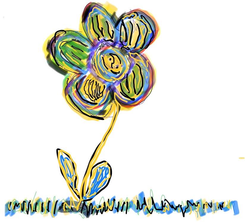 Happy Flower 02 Digital Art by Pam OMara