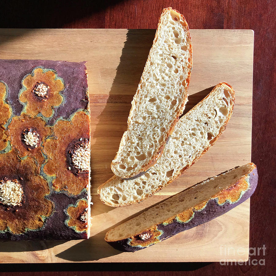Happy Flower Sesame Seed Sourdough 3 Photograph by Amy E Fraser