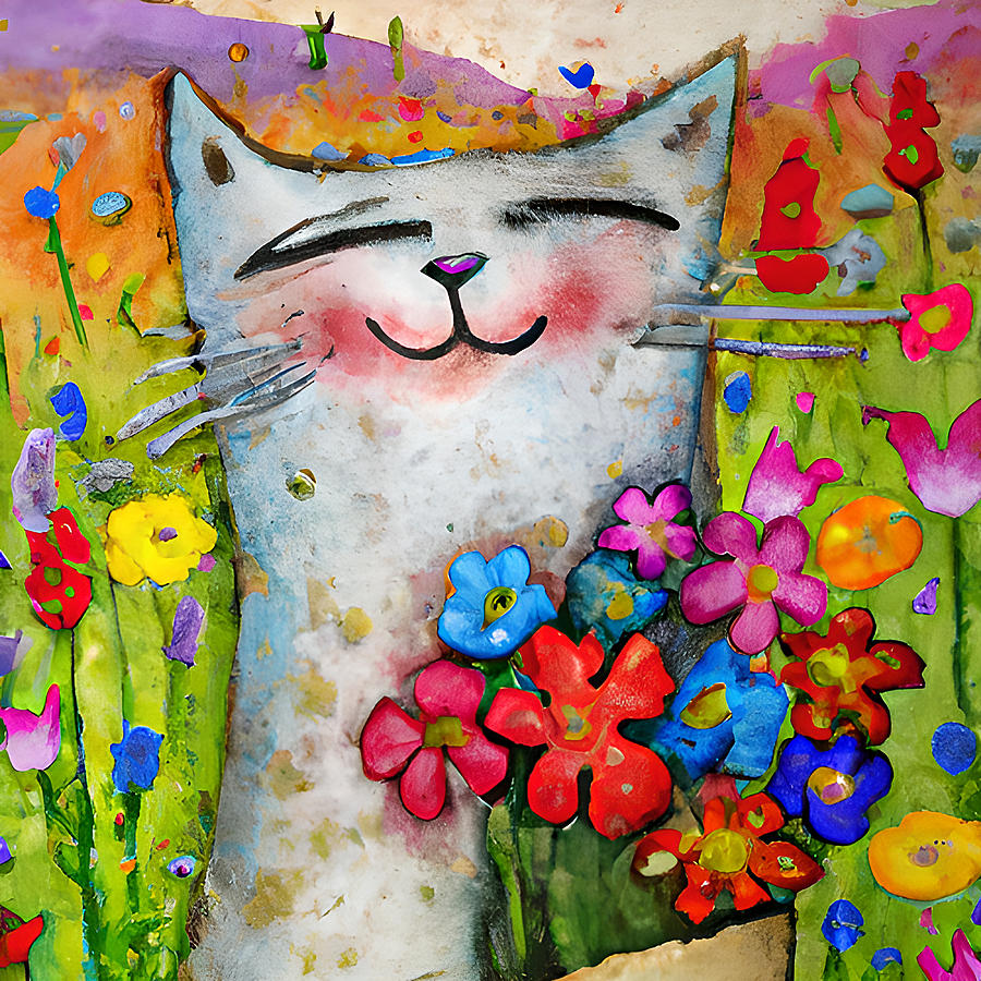 Happy Flowers to You 01 Digital Art by Amalia Suruceanu